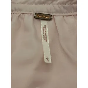 Free People Satin Bomber Jacket Large Light Pink Full‎ Zip Utility Pockets thumbnail 5