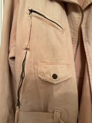 Free People Pink Denim Jacket thumbnail 7