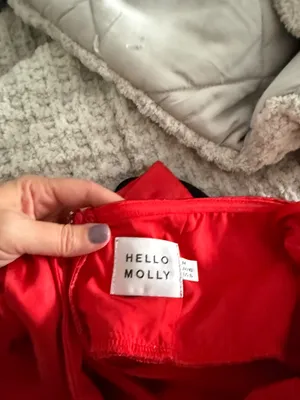 Hello Molly Red Cross Halter Mini Dress thumbnail 2