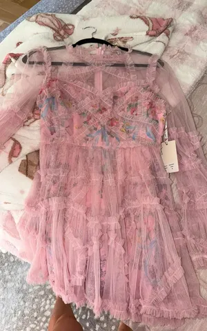 Rose velvet dress Pink Size M thumbnail 1