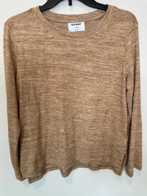 Old Navy Long Sleeve Sweater Size XL 14-16 Brown Space Dye Knit Pullover thumbnail 5