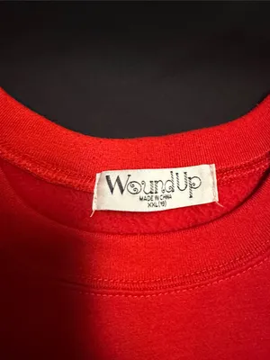 Wound Up Red "Merry & Bright" Woman’s Holiday Sweatshirt thumbnail 2