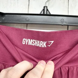 Gymshark‎ Pants Women Waist 25" XS/Small Maroon Colorblock Compression Leggings thumbnail 4