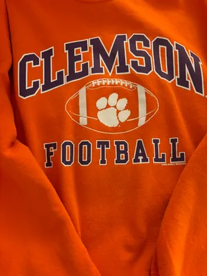 Clemson Football Crew neck Orange Size M thumbnail 2