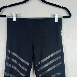 Alo Airbrush‎ Stripe Leggings Black Sz S thumbnail 3