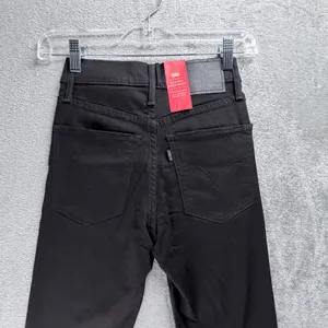 Levis Mile High Super Skinny Jeans Womens 24 Black Extra High Rise Slim Stretch thumbnail 6