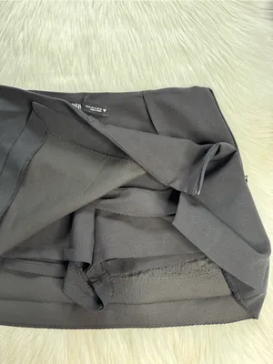 Zara Black Faux Wrap Mini Skort thumbnail 4
