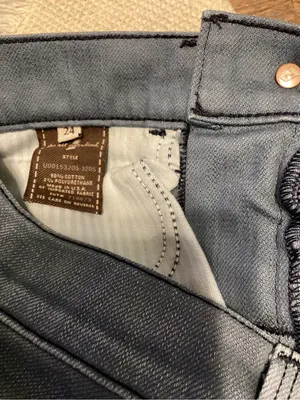 7 For All Mankind Straight Leg W24 Denim Ginger LowRise Gray Charcoal Wash thumbnail 5