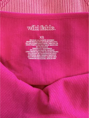 Wild Fable Pink Halter Neck Bodysuit XS Ribbed Sleeveless Backless Boho Y2K thumbnail 3
