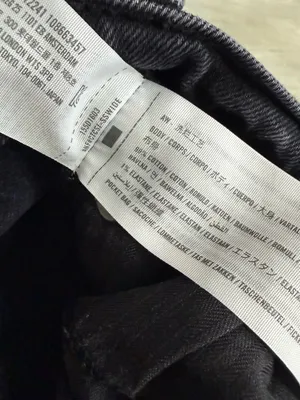 Abercrombie & Fitch The Baggy Low Rise Jeans Size 25/0 Black Wide Leg thumbnail 4