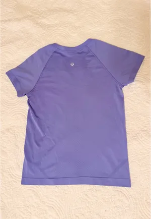 lululemon swiftly tech short sleeve race length purple thumbnail 2