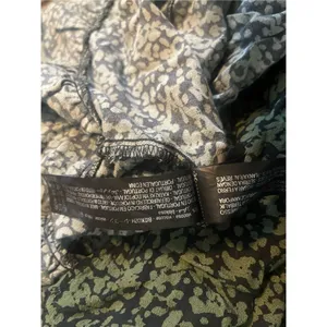 Zara Khaki Green Claris Printed‎ V-Neck Short Sleeve Dress Small thumbnail 4
