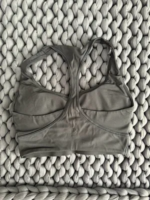 BuffBunny Black Scoop Neck Sports Bra thumbnail 4