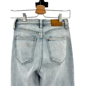 Aritzia Denim Forum The Arlo‎ High Rise Straight Jeans Light Wash Blue Size 25 thumbnail 6