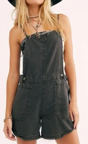 Natural Sights Linen Shortall by Free People. Xs size thumbnail 1