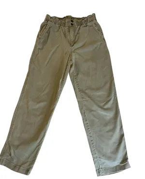 Universal Threads High-Rise Paperbag Waist Utility Pants - Olive Green - Size 12 thumbnail 1