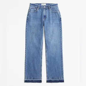 Abercrombie Vintage Comfort Stretch Low Rise Baggy Jeans Curve Love Medium Wash thumbnail 4