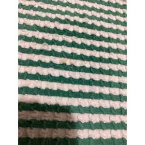 Maeve by Anthropologie Tank Top Womens Small Green White Striped Textured Knit thumbnail 6