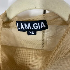 I.AM.GIA Mesh Hydra Thong Bodysuit See through sheer sexy size‎ xs Mockneck thumbnail 4