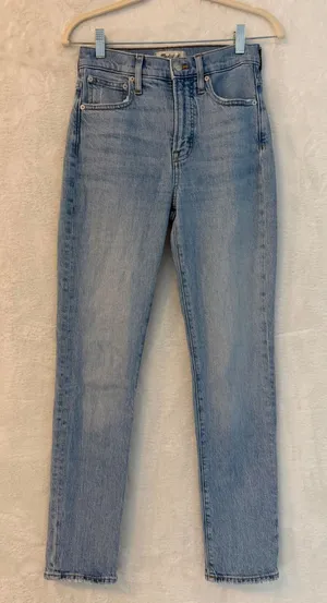Madewell The Perfect‎ Vintage Jean Light Wash High Rise Slim Tapered 24T thumbnail 1