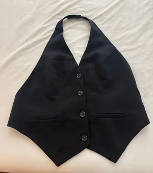 Abercrombie Halter Vest Open Back Tailored thumbnail 1