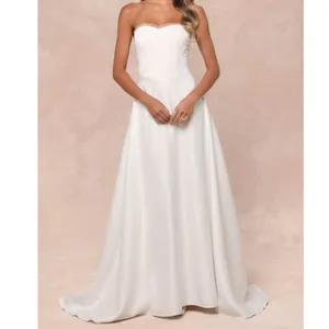 Lulus Lux Bridal NWOT Eternal Gratitude White Floral Embroidered Wedding Dress thumbnail 3