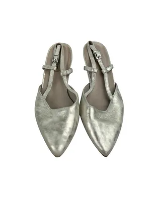 *Paul Green Tabitha Kitten Heels Womens Size 7 Metallic Gold Ivory Quiet Luxury thumbnail 13