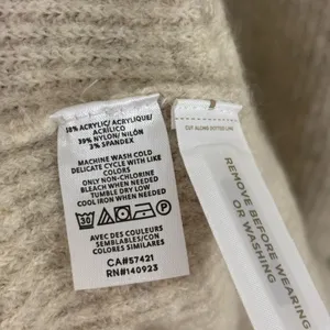 NEW LOFT Cowl Neck Soft Lightweight Sweater Dress in Ivory / Off White - Size M thumbnail 5