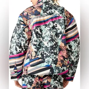 Free People New Movement Women's Bunny Slope Printed Puffer Ski Jacket Large thumbnail 3