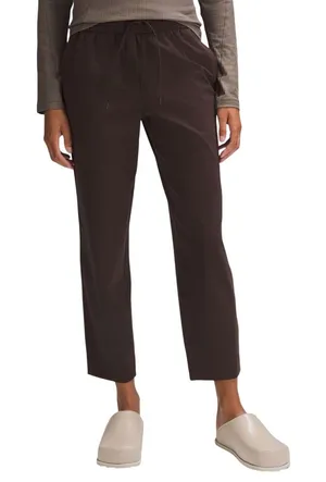 Lululemon Womens Tapered-Leg Mid-Rise 7/8 Pant Brown Luxtreme Size Medium W5FWDS thumbnail 1