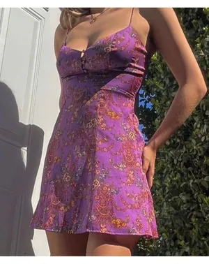 Urban outfitters floral Petra mini dress thumbnail 1