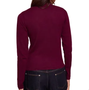 L Joseph A. Wine Red Burgundy Women’s Long Sleeve Comfy Winter Turtleneck Top Shirt thumbnail 4