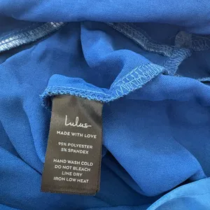 Lulus Reglan Blue Satin One-Shoulder Sash Midi Dress Size Medium NWT Formal Sexy thumbnail 11