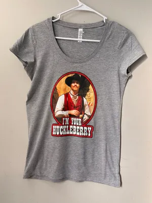 Bella + Canvas I’m Your Huckleberry Doc Holliday Graphic Tee Size M thumbnail 1