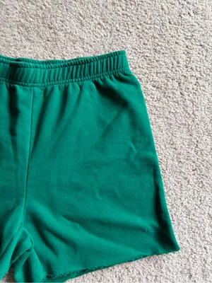 Land Rover Pacsun preppy cotton blend green raw hem shorts size medium thumbnail 5