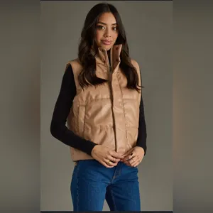 Abercrombie & Fitch Women's Camel Puffer Vest size XS thumbnail 4