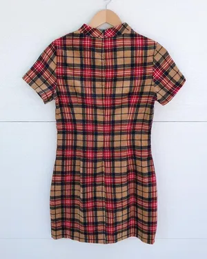 SheIn Holiday Plaid Dress thumbnail 2