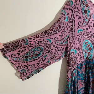 Anthropologie Valo Velvet Burnout Paisley Blouse thumbnail 4