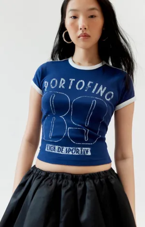 Urban Outfitters Portofino ‘89 Baby Tee thumbnail 1