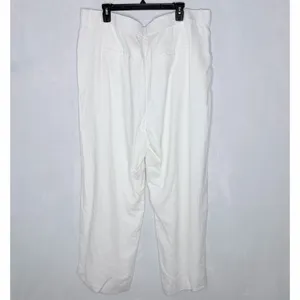 Abercrombie & Fitch White Sloane Linen Blend Pants thumbnail 9