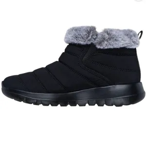 Skechers NWT Black faux fur Furred Snow Boots Women's size 8 On-The-Go Joy thumbnail 2