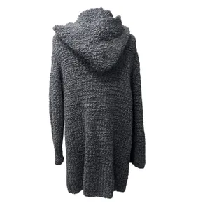 Barefoot‎ Dreams Boucle Hooded Chunky Knit Cardigan with Pockets Women's Sz L/XL thumbnail 7