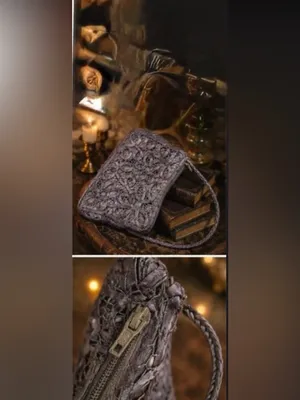 Gorgeous vintage inspired handmade lace inspired open work evening bag thumbnail 2