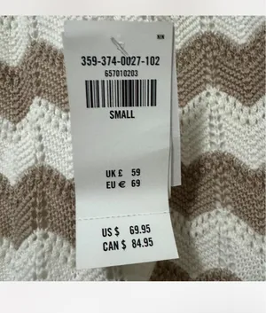 Crochet stripe mini Hollister long sleeve dress thumbnail 3