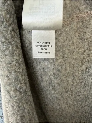 Patagonia Better Sweater 1/4 Zip Fleece Pullover Pelican Cream Size Medium thumbnail 6
