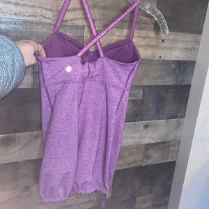 Lululemon Bulerias in Heathered Regal Plum/Dewberry Drawstring Waist Tank thumbnail 7