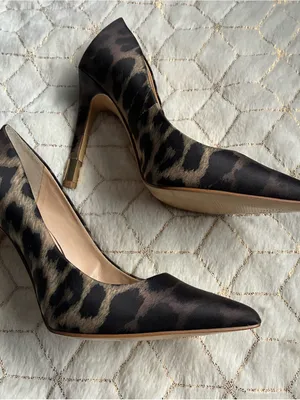 New Guess Leopard Print Pointed-Toe Stiletto Heels in Black and Brown size 6M thumbnail 2