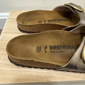 Birkenstock Madrid Birko-Flor Copper Metallic Leather Sandals 5‎ thumbnail 8