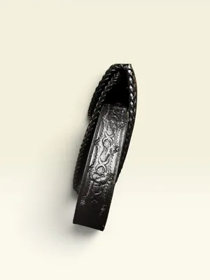 Vtg Hand Tooled Leather Envelope Clutch Wristlet 11" Purse thumbnail 4