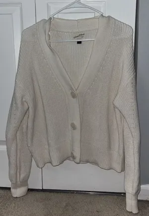 Universal Thread White Cardigan thumbnail 1